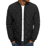 Winter New Cotton Jacket Men's Baseball Collar Mesh