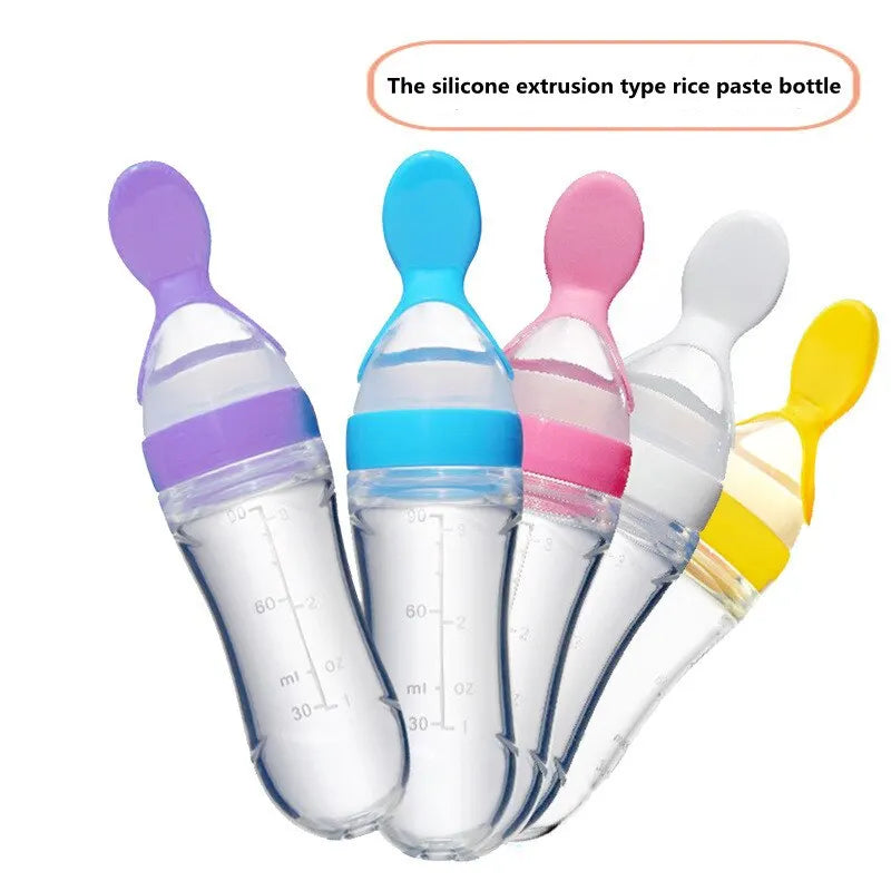 Baby Spoon Bottle Feeder Dropper Silicone Spoons for