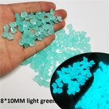 300/500 Pcs Garden Decoration Pebbles Luminous Stone Glow