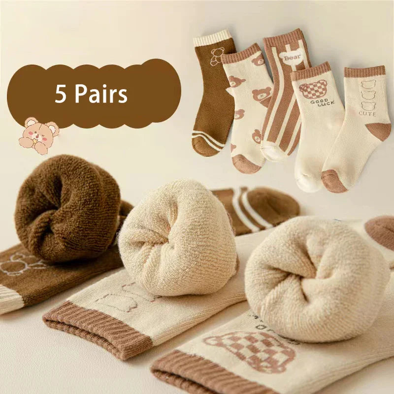 Baby Socks Fall Winter Thick Warm Cute Cartoon