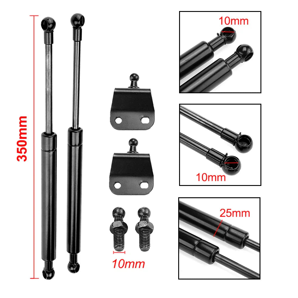 2Pcs 800N Gas Strut Support Bars 300-600mm