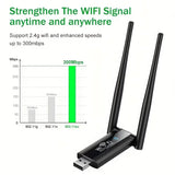 USB Wifi Repeater 300M Wi-Fi Signal Booster 2.4G