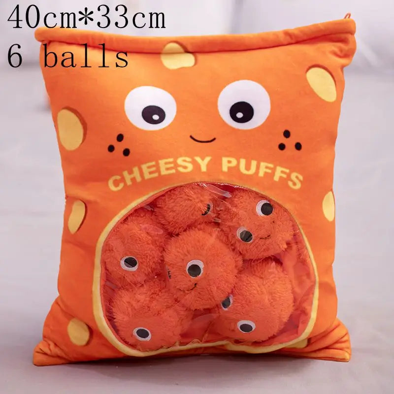 New Kawaii Animal Balls Pudding Candy Bag Pillow