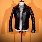 YR!Free shipping.Luxury oil top grain horsehide coat.Mens 1930