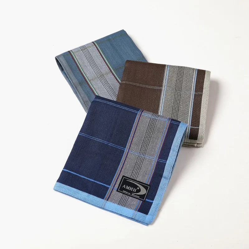 High Quality Men Cotton Dark Business Plaid Striped