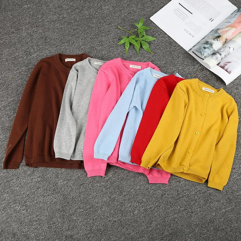 Autumn Kids Sweater Coat Baby Warm Knitwear Children