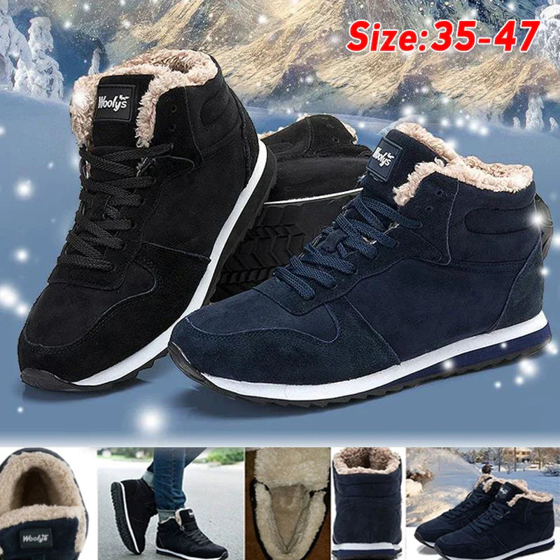 Men Boots Men's Winter Shoes Fashion Snow Boots