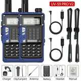 2PCS BaoFeng UV-S9 Pro V2 Walkie Talkie 10KM