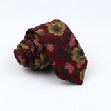 Mens Ties 6cm Classic Cotton Handmade Skinny Neck