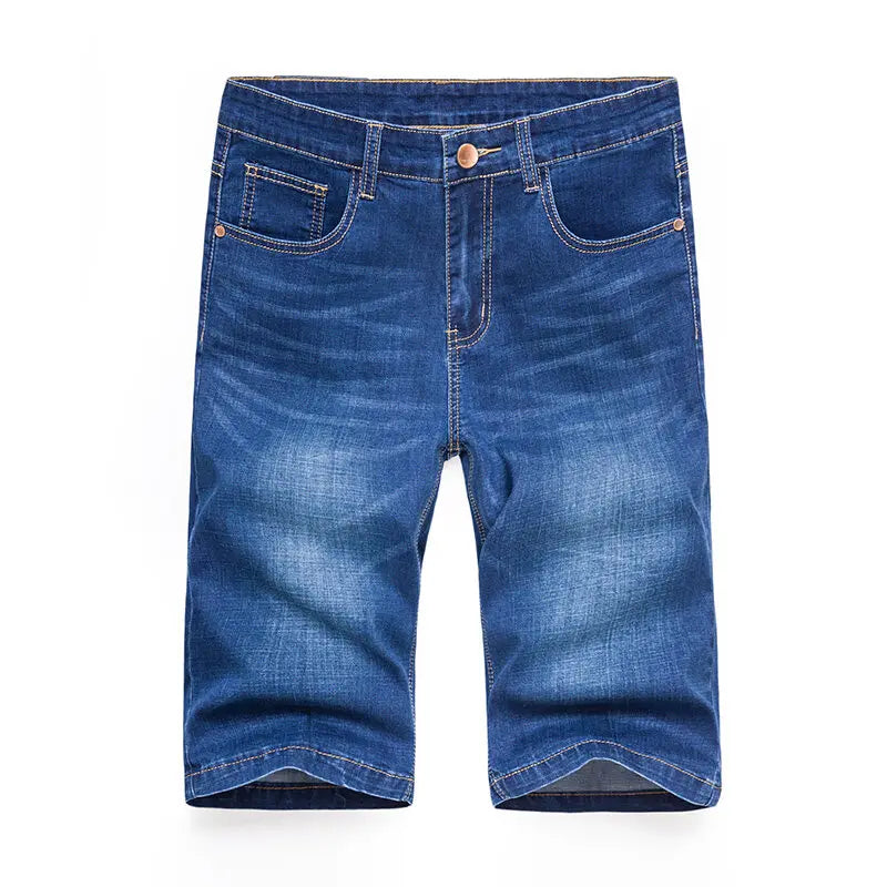 Casual Slim Straight Knee Pants Summer Stylish Zipper