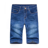 Casual Slim Straight Knee Pants Summer Stylish Zipper