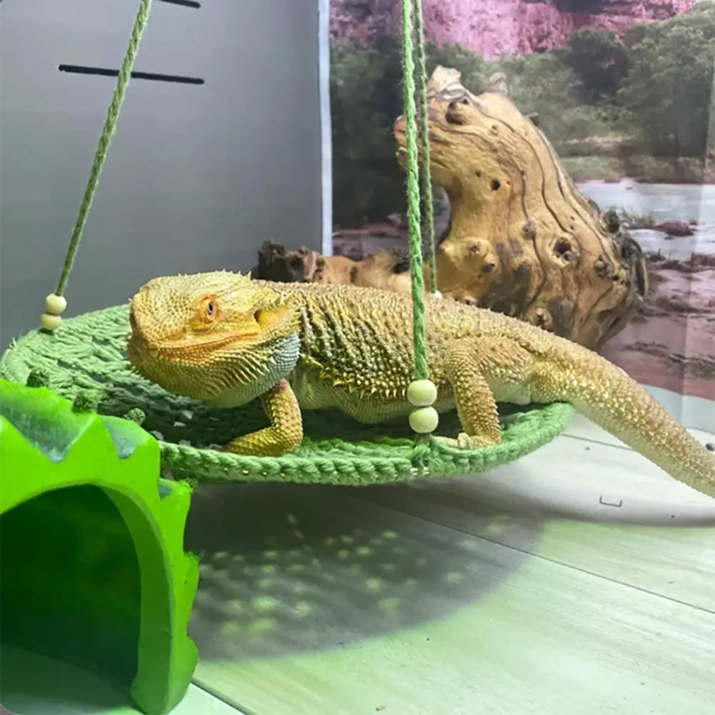 Reptile Hammock Hand Woven Strong Load-bearing Gecko Lizard