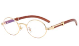 2022 New Vintage Imitation Wood Sunglasses Europe and