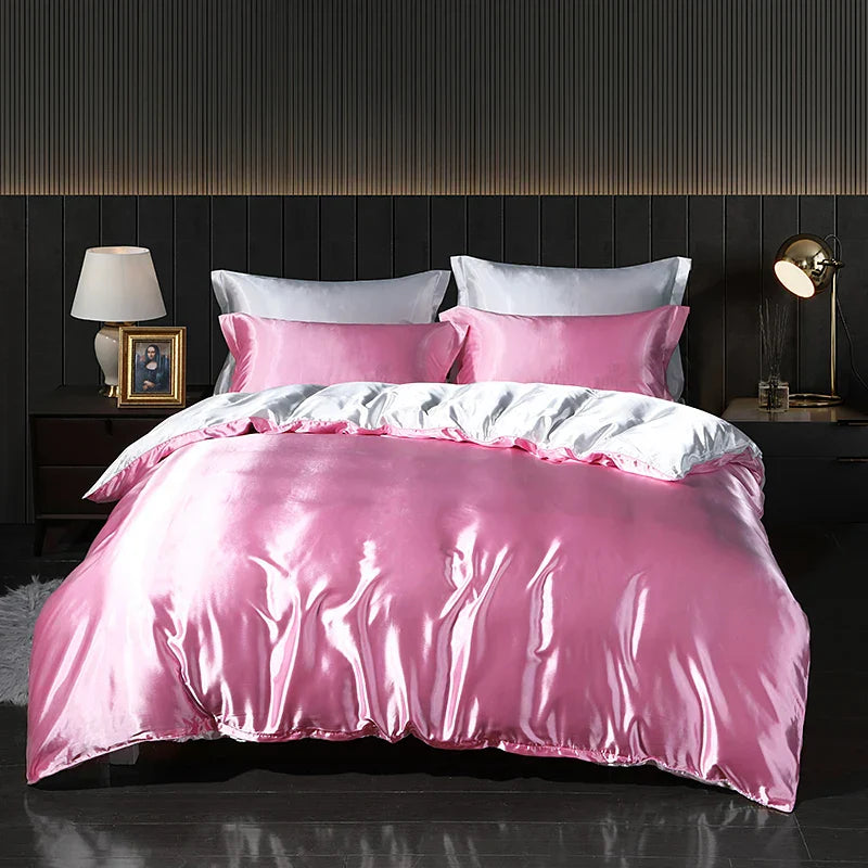 Luxury Gold Mulberry Silk Bedding Set Comforter Quilt