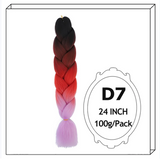 24Inch Synthetic Long Jumbo Ombre Braiding Hair For