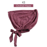 Inner Tie Back Hijab Cap Modal Turban Hat