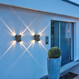 Cross Star Light Outdoor Porch Lights LED Garden