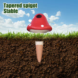 4Pcs SelfWatering Mushroom Spikes Portable Automatic Terracotta Globe