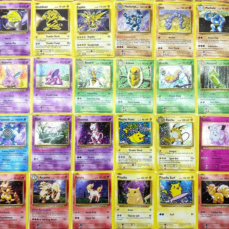 1996 Gen1 Pokemon First Edition English 60pcs Cards