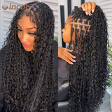 32" Full Lace Front Boho Box Braided Wigs