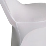 100/200pcs White Wedding Chair Cover Polyester Spandex for