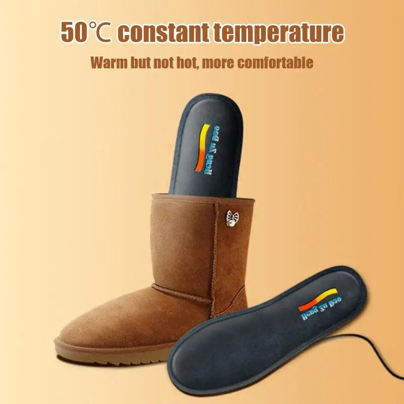 USB Heated Shoe Insoles Feet Warm Sock Pad