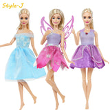 3 Sets Fairy Tale Classic Princess Doll Dresses