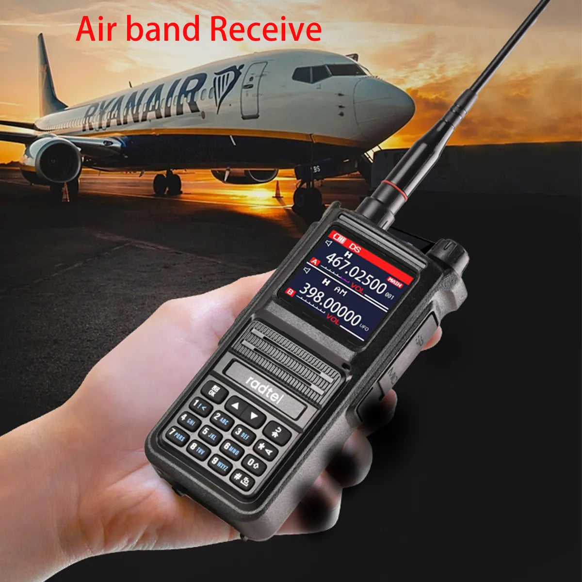 Radtel RT-470X Multi-bands Ham Walkie-Talkies 256CH Air Band