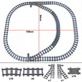 MOC Railway Track Train Tracks Straight Curved Soft