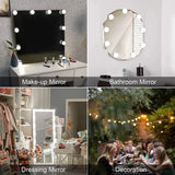 LED Detachable Bulbs Professional Makeup Mirror Lamp USB