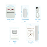 Pocket Mini Printer, Portable Bluetooth Thermal Printer for