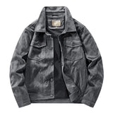 NEEDLESNOAH Men Vintage Brown Pilot Suede Jacket Spring