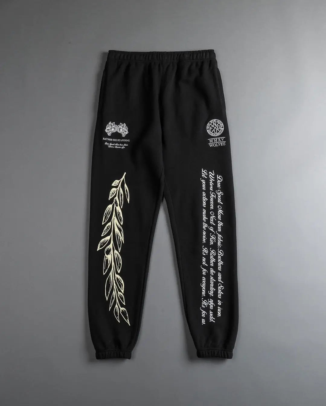 DARC Wolves Joggers Street Pants Casual Warm Oversize
