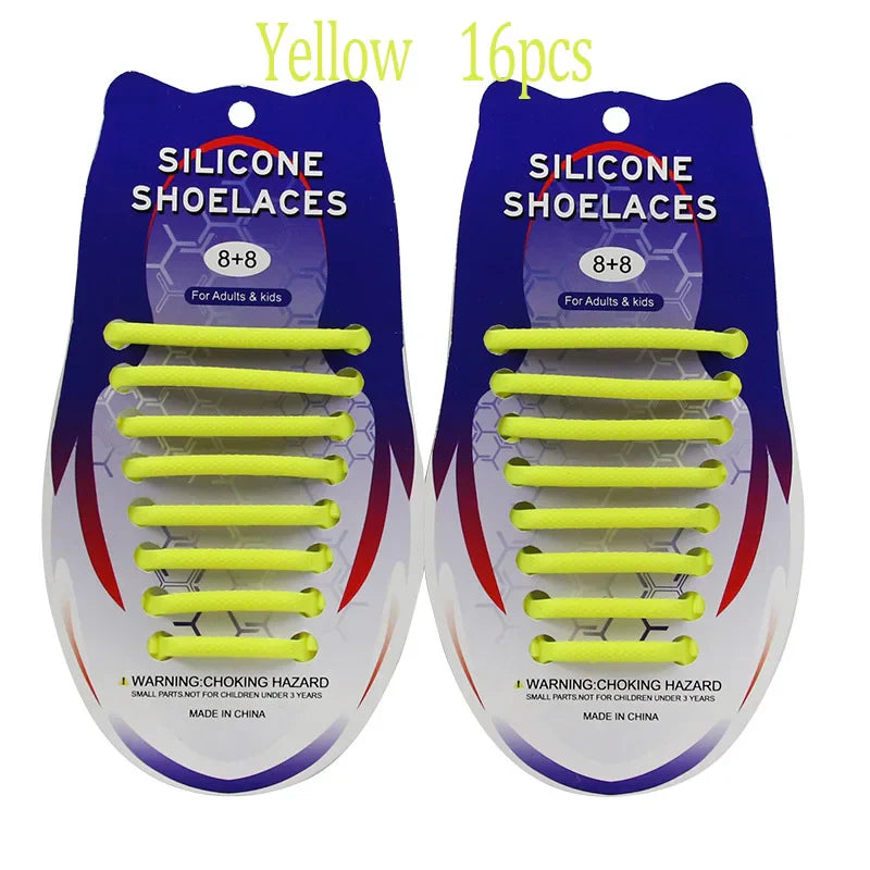 Elastic Oval Thicken Waterproof Silicone Shoelaces Hammer Laces