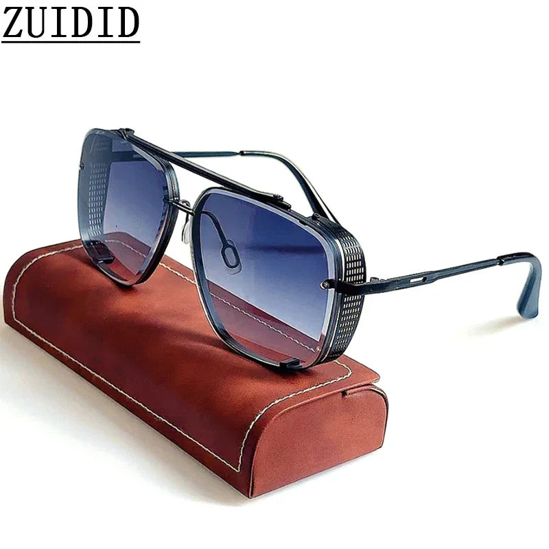 Vintage Steampunk Sunglasses Men Punk Oversized Sunglasses Women