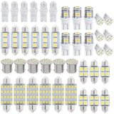 42Pcs T10 LED Interior Lights, 6000K White Bulbs