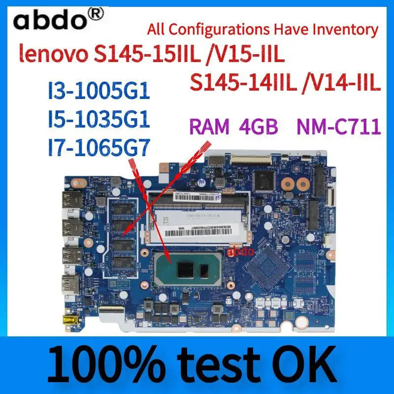 NM-C711.For Lenovo Ideapad S145-14IIL / V14-IIL S145-15IIL /