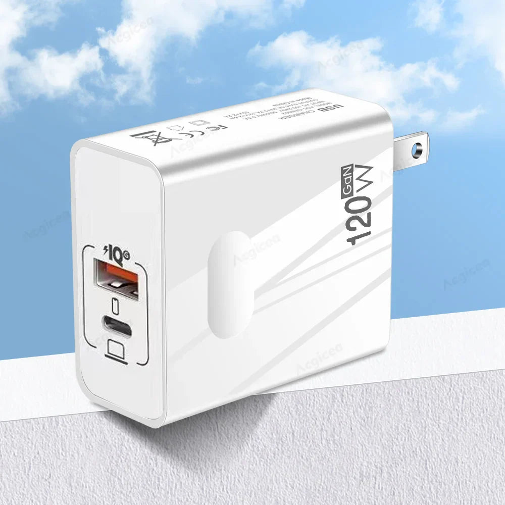 120W GaN Charger PD USB C Charger Fast