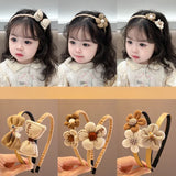 New Children Lovely Coffee Color Cartoon Heart Flower