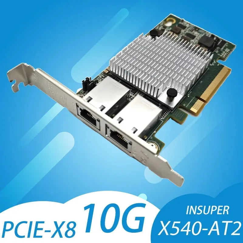 Intel X540-T2 10G Chipset PCIe x8 Dual Copper