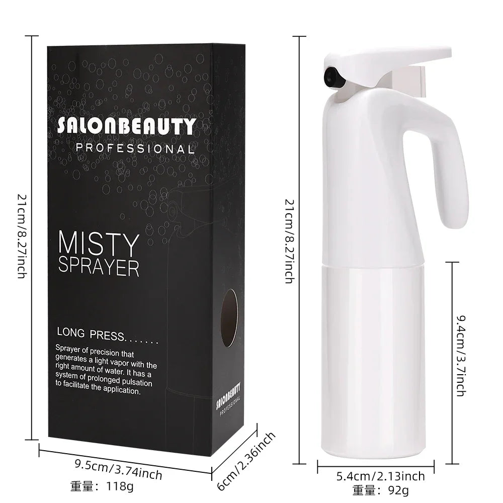 200ml Hairdressing Spray Bottle Professional Automatic High Pressure