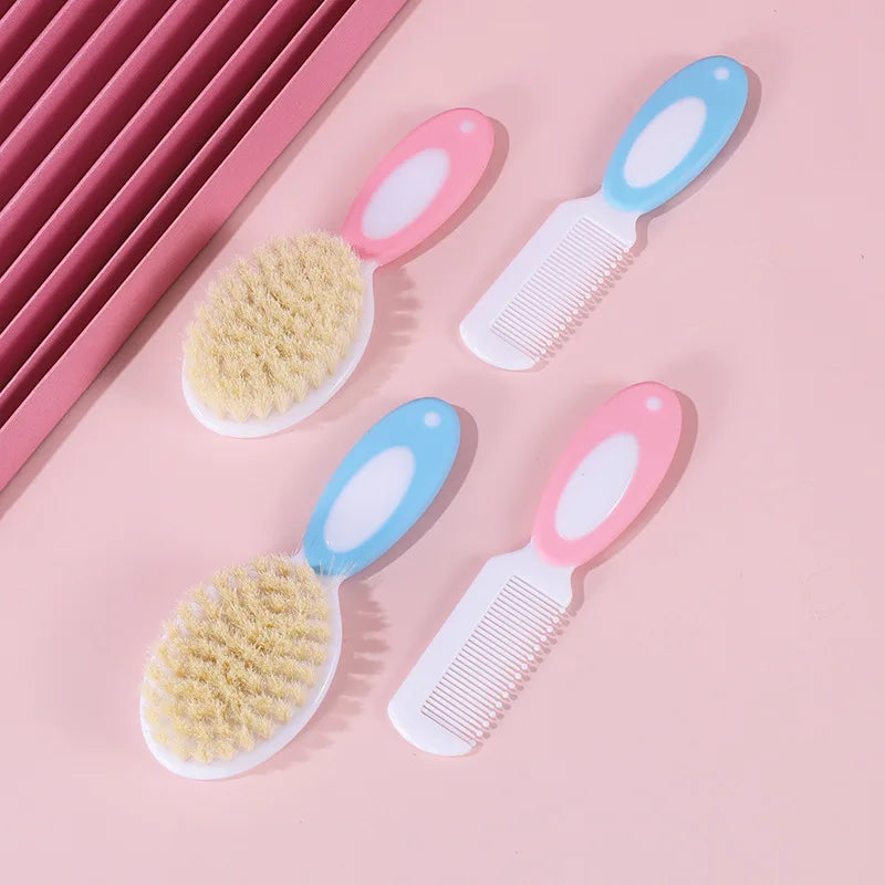 2pcs/let Baby Care Comb Set Anti-scratch Girl Hairbrush