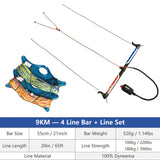 9KM 55cm Line Kite Control Bar Wrist Leash