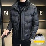 Men Short Lightweight Down Jacket Winter Warm Down