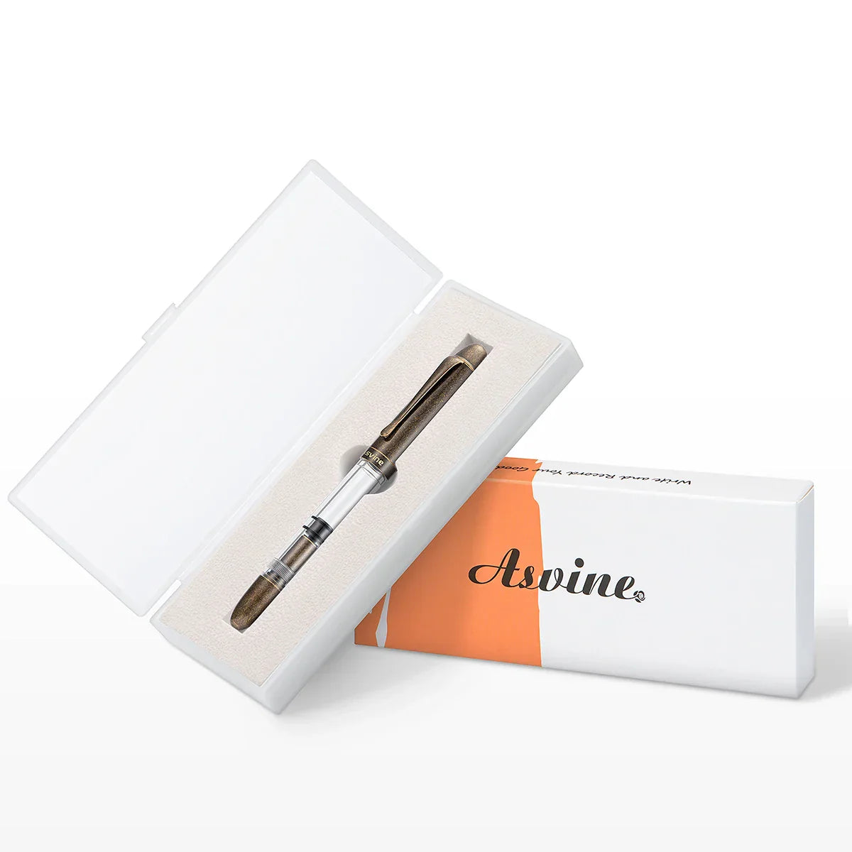 Brass Asvine P30 Piston Fountain Pen Torpedo Shape