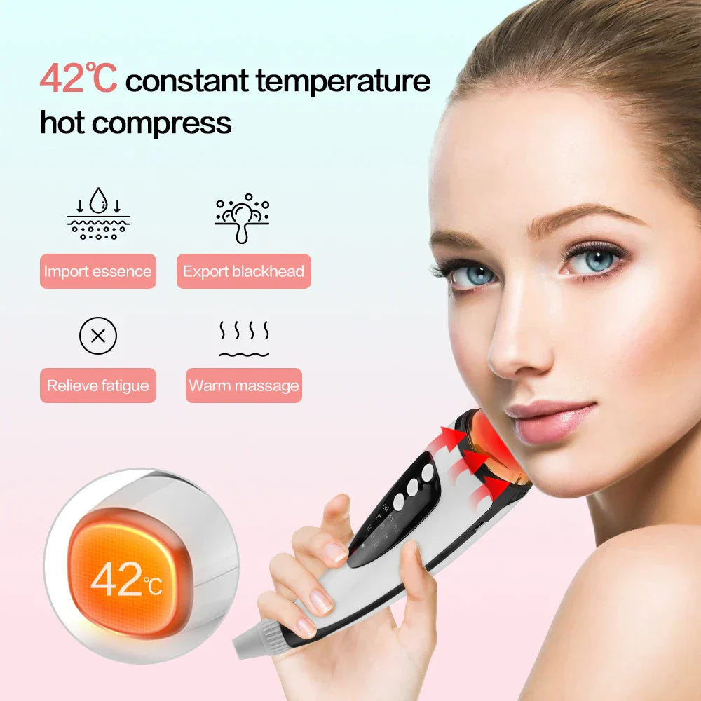 Vacuum Pore Cleaner Electric Blackhead Remover Acne Black