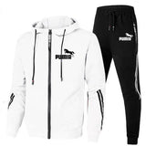 2PCS Design Tracksuit Mens Autumn Winter Hoody Jacket
