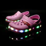 Summer Children Hole Sandals LED Lighted Flashing Light