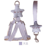 Dog Harness with 1.2m Traction Leash Adjustable Collars