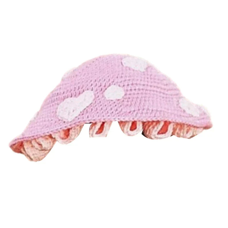 Fun Slouchy Mushroom Costume Hats Halloween Gift Warm